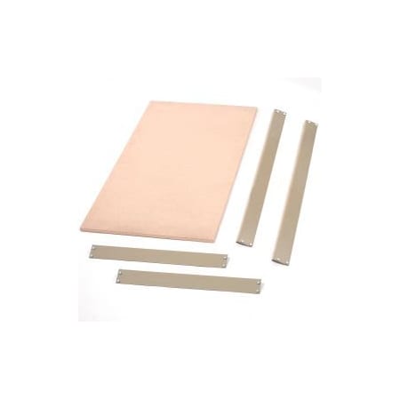 Global Equipment Bulk Rack Shelf Wood Deck 60"W x 24"D - Gray 7895597GY